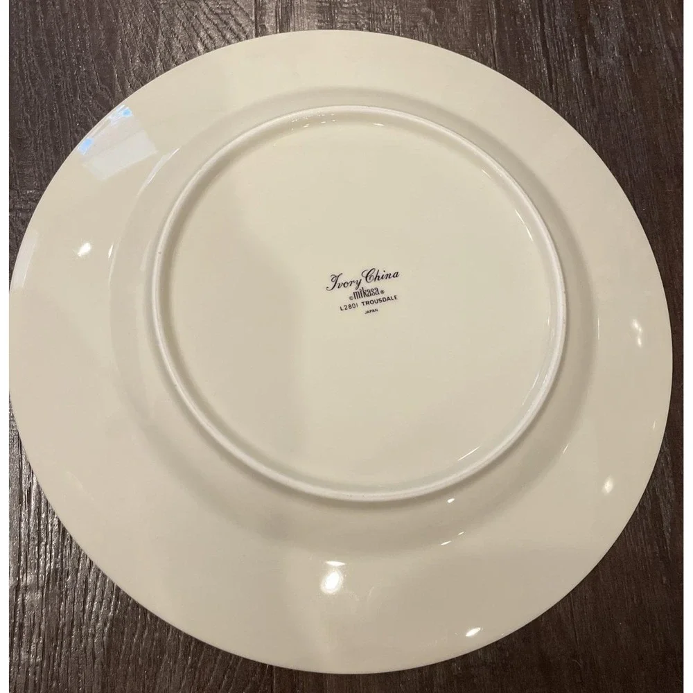 Mikasa Trousdale Ivory China‎ Round Platter Plate L2801 Japan 12 Inch